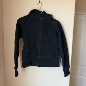 lululemon Full-Zip Hooded Sweatshirt Black Size 6